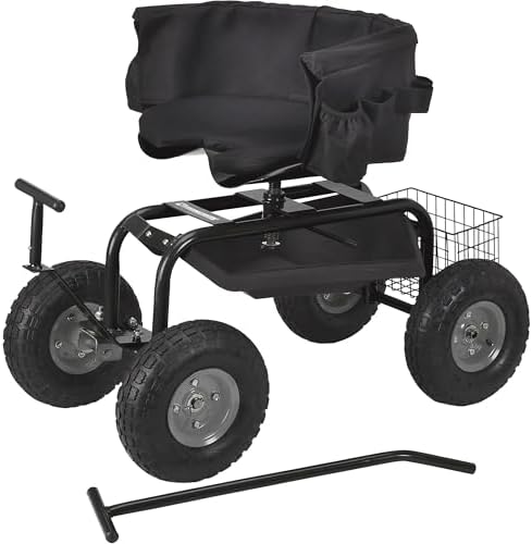 Strongway Deluxe Rolling Garden Seat with Easy Change Turnbars | Yard and acreage maintenance, Lawn and garden use, Durable outdoor operation
