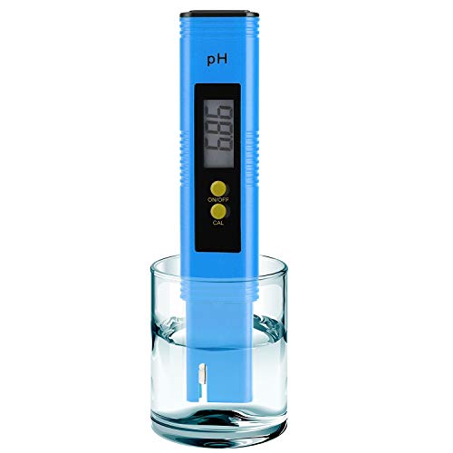 Digital pH Meter Tester Pen for Water, Pre-Calibrated, High Accuracy ±0.01, 0–14 pH Range, Pocket Size for Drinking Water, Pool
