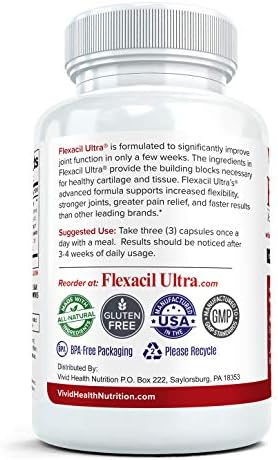 Joint Health & Support Supplement with Glucosamine Sulfate, Chondroitin, Hyaluronic Acid & MSM for Joint Support, Cartilage & Flexability, 60 Capsules