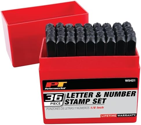 Performance Tool W758 5-Piece 8 in. Long Pin Punch Set | Carbon steel construction with hardened tips. Knurled handles for sure grip. Reaches deeply set pins