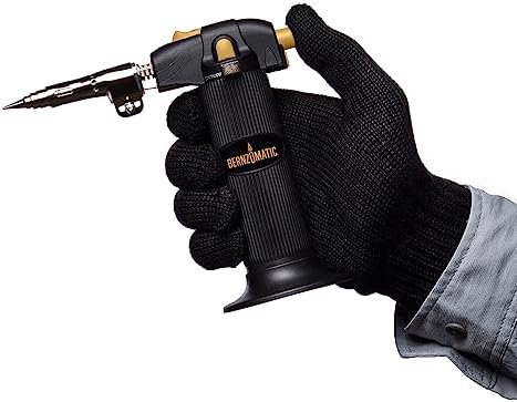Bernz-O-Matic ST2200T Micro Flame Butane Torch Kit, Small, Black | Small Torch for Creme Brulee, Kitchen Cooking, Soldering & Jewelry Repair | Portable Mini Torch Lighter