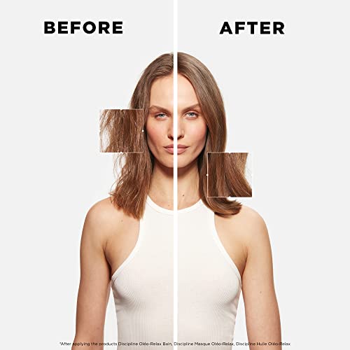 Kerastase Discipline Masque Oleo-Relax Hair Mask | Deep Nourishing Hair Mask | Moisturizes Hair and Provides Shine | With Shorea Butter and Coconut
