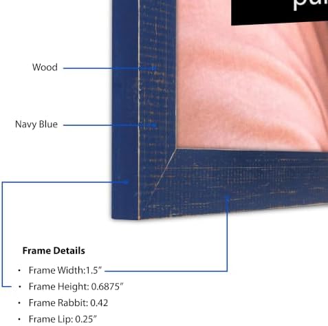 ArtToFrames 28x35 Inch Blue Picture Frame