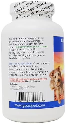Digestive Enzymes + Probiotics for Dogs – Gut Health & Sensitive Stomach Support – Helps Relieve Gas