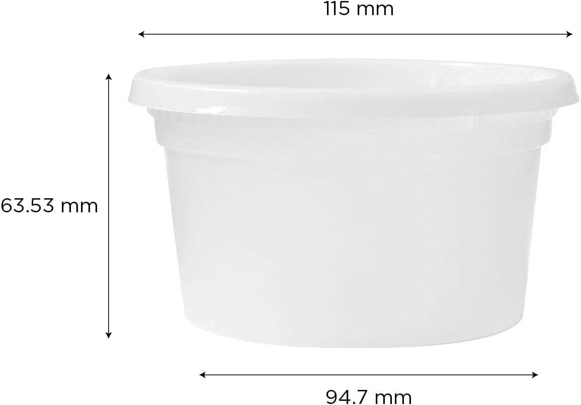 Karat [32oz - 240 ct] Clear PP Injection Molded Round Deli Containers with Lids (FP-IMDC32-PP)