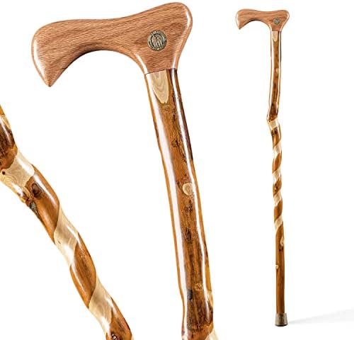 Brazos Wooden Walking Canes for Men and Women, Stable Walking Sticks for Seniors, Made in The USA