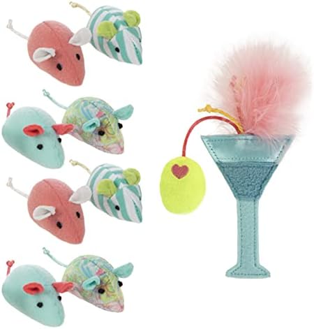 SmartyKat (16 Set Bundle) Birthday Bash Variety Pack Catnip Cat Toys - Multi Color, Set of 16