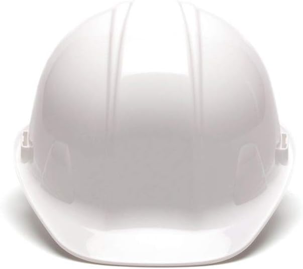 Pyramex SL Series Cap Style Hard Hat with 4 Point Ratchet - Durable HDPE Shell for Reliable Impact Protection, Rain Trough, Low Profile Design, Lightweight Comfort for All Head Sizes