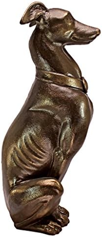 Design Toscano Man's Best Friend Dog with Basket Outdoor Garden Statue, 8 Inches Wide, 12 Inches Deep, 19 Inches High, Handcast Polyresin, Antique Stone Finish