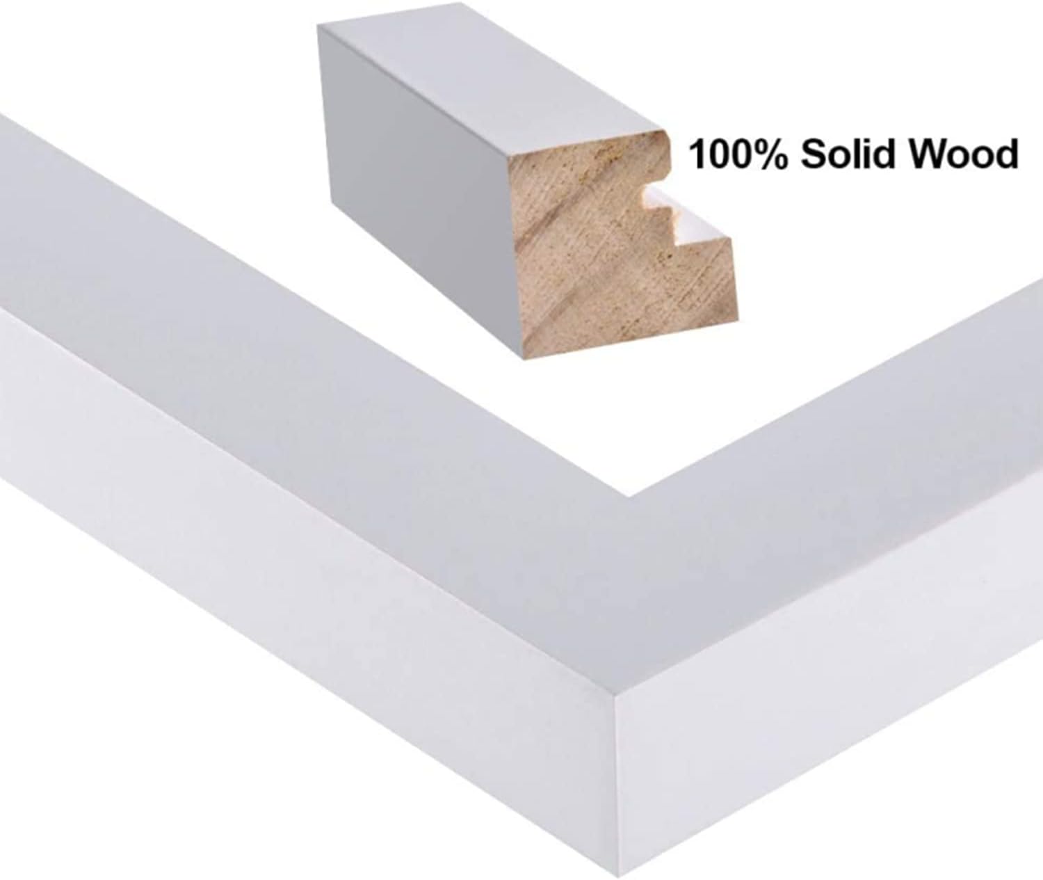 6x8 inch Picture Frame Made of 100% Solid Wood and High Definition PlexiGlass Display Pictures for Table Top Display and Wall Mounting Photo Frame