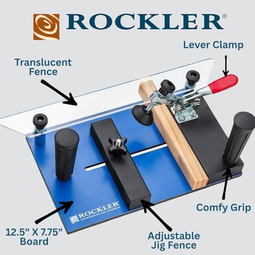 Rockler Rail Sled for Router Table w/Toggle Clamp