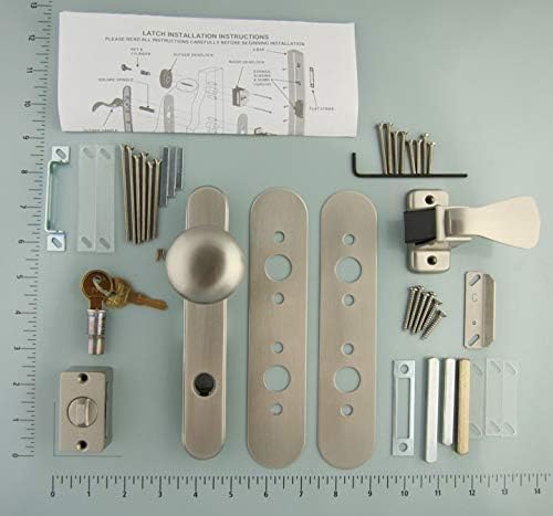 LARSON Surface Mount Satin Nickel Storm Door Replacement Hardware Kit