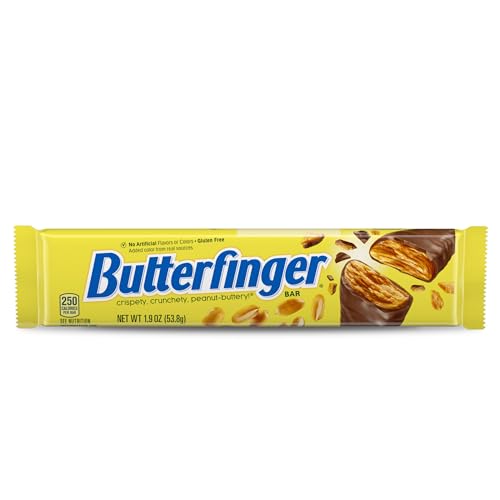 Butterfinger Full Size Candy Bar, 36 Count, Crispety Crunchety Peanut-Buttery On-The-Go Sweet Treat, 1.9 oz Each