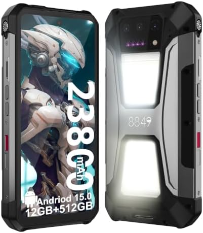8849 Tank 2 Pro Phone, Rugged Android Smartphone with 23800mAh Big Battery | 6.79’’, Built-in Projector, Android 15