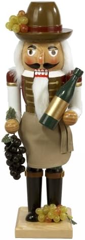 Kurt Adler 15-Inch Wooden Wine Grower Nutcracker
