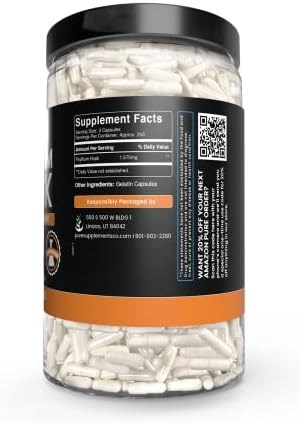 Pure Original Ingredients, Psyllium Husk, 365 Capsules