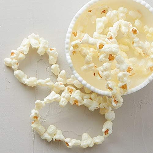 Artificial String Popcorn Garlands – Set of 2 Old‑Fashioned Faux Popcorn | Strands for Christmas Tree Decorating