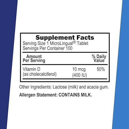 Superior Source Vitamin D3 10000 IU, Quick Dissolve MicroLingual Tablets, 100 Count, Helps Promote Strong Bones and Teeth, Immune Support, Helps Maintain Healthy Muscle Function, Non-GMO