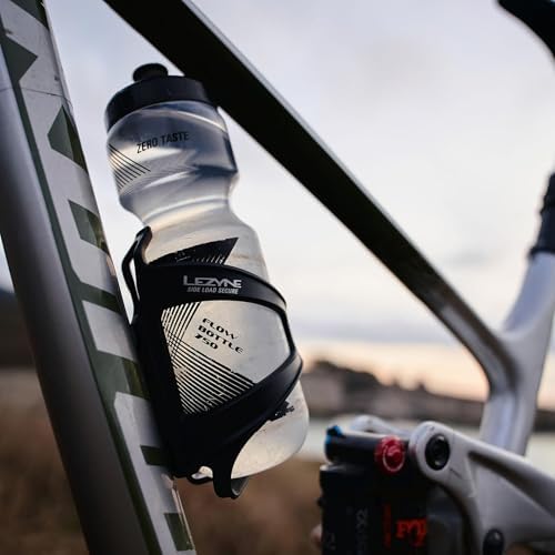 LEZYNE Flow Cage SL Bike Water Bottle Cage | Composite Matrix Construction, Side-Load Design, Compact Frame Cycling Accessory, Left Side, Black