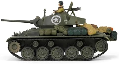 Forces of Valor 1:32 US M24 Chaffee March 1945 Comp. D. Stand Model, Model Building, Diorama Model, Military Model Building, Die-Cast Model