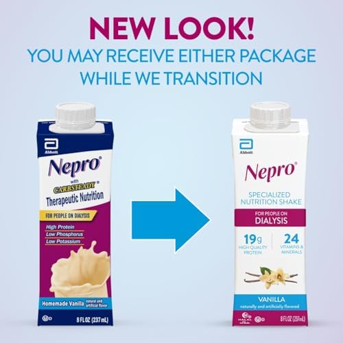 Nepro Liquid Nutrition, Homemade Vanilla, 8-Ounce Plastic Bottles (Pack of 24)