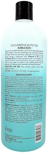Vitabath Cucumber & White Tea Bubble Bath Rich Foaming Bubbly Soak & Relaxing Aromatherapy Moisturizing & Nourishing Indulgent Suds for Women & Men