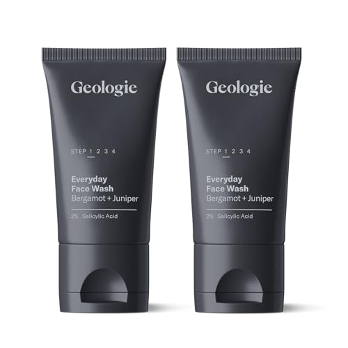 Geologie Daily Face Wash for Sensitive Skin | Fragrance-Free Facial Cleanser for Men & Women | Acne & Oil Control | Non-irritating