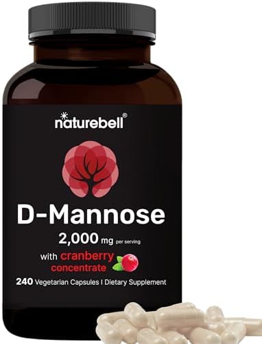 NatureBell D-Mannose 500mg Capsules (2