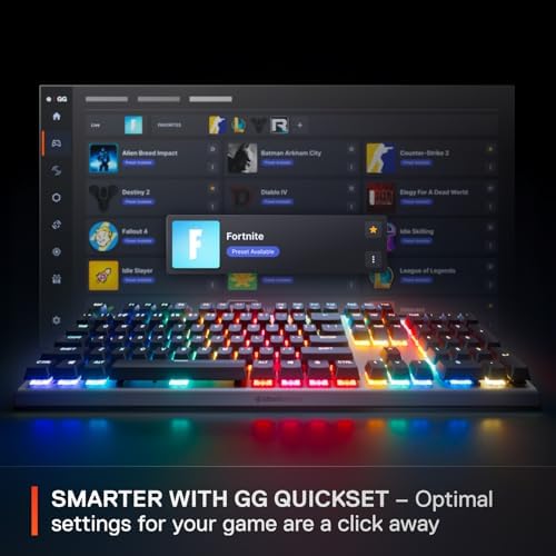 SteelSeries Apex Pro Gen 3 OmniPoint 3.0 HyperMagnetic Switches Adjustable Actuation Rapid Trigger Game-Ready Presets Protection Mode Rapid Tap/SOCD
