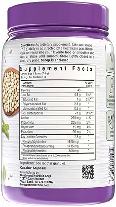 BlueBonnet Nutrition Lecithin Granules, 1 lb | Brain Health & Heart Health; Non-GMO, Vegan, Kosher Certified, Gluten-Free