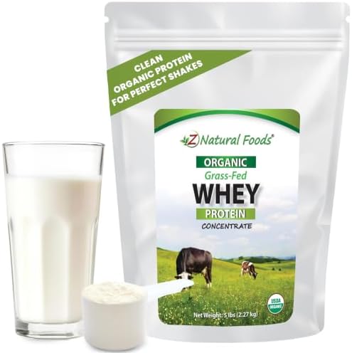 Z Natural Foods Organic Whey Protein Concentrate - Grass-Fed, 5 lb