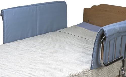 Skil-Care Half-Size Bed Rail Pads, Vinyl Cover, Easy to Clean, 401090-2PC | Foam-Padded, Hook and Loop Closure, Vinyl Cover, Fits Shortened Bed Rails