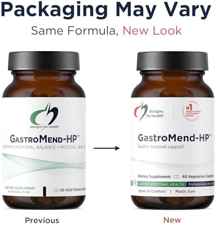 Designs for Health GastroMend HP - Gut Health Supplements - Gut Mucosa Support with Mastic Gum + DGL Licorice + 'Vitamin U' - May Help Occasional