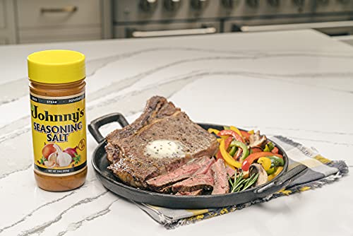 Johnny's - Seasoning Salt - 4.75 oz | Classic All-Purpose Seasoning, Great For Meats, Vegetables, Fries, Soups, Grilling, Roasting & Everyday Cooking