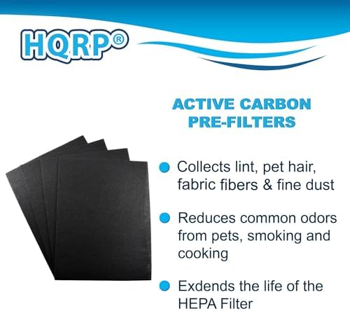 HQRP True HEPA + 4 Carbon Filter Set compatible with Kenmore 85300 SA300 32.85300 PlasmaWave, 118012-KM 118012 85301 32.85301 Replacement