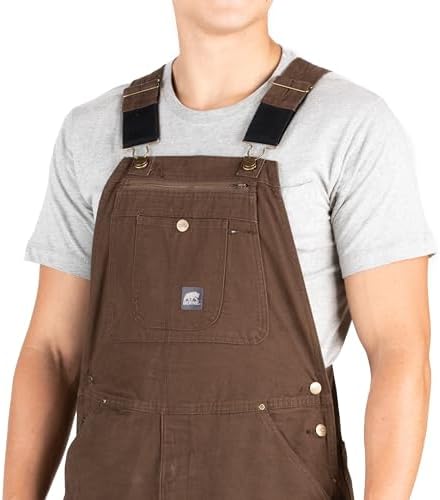 Berne Men's Heartland Unlined Washed Duck Bib Overall
