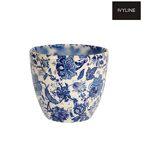 Ivyline Monza 6" Vintage Planter - Blue