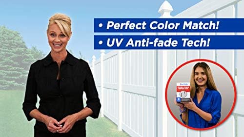 Vinyl Fence Post Repair Kit (Alternative to Replacement Vinyl Fence Panels, Posts, Pickets, Sections, Rails and Parts) White Fence Daddy Kit