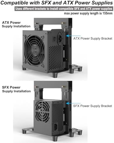 PC Creative Assembly Frame Test Bench，DIY Computer Case PC Frame Desktop Chassis Rack Stand Open Air Testbench Fits ATX ITX M-ATX Motherboard (ITX)