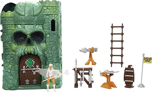 Masters of the Universe Mattel Masters of the Universe Origins Playset & Action Figure, Castle Grayskull with Scorceress, MOTU Toy, 4 Rooms