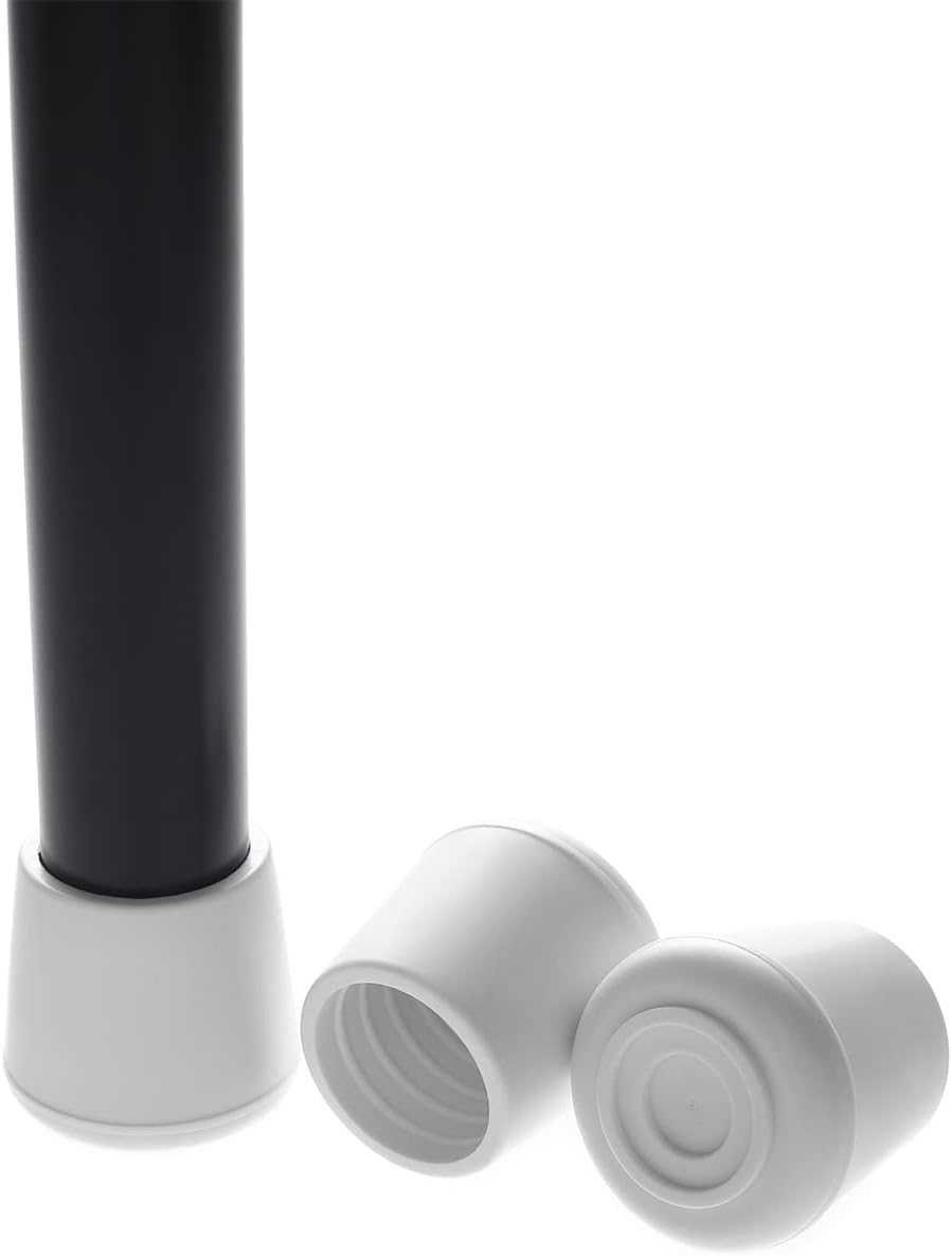 Furnigear Chair Leg Tips Caps Non-Slip Rubber Leg Tips 1-1/2” Inner Diameter Chair Leg Floor Protectors Round Black 4 Pack (Fit Round Diameter