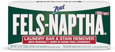 Fels Naptha Laundry Soap & Stain Remover Bar, Pack of 3