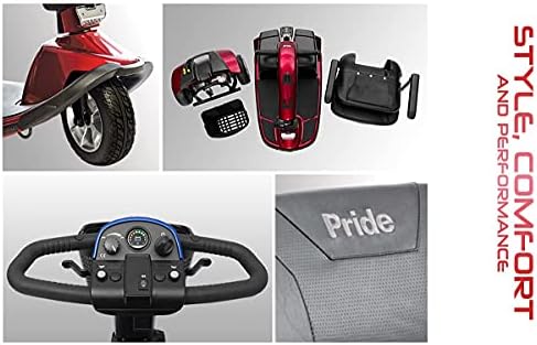 Pride Victory 10 3-Wheel Heavy Duty Scooter w/Extended Warr (Red)