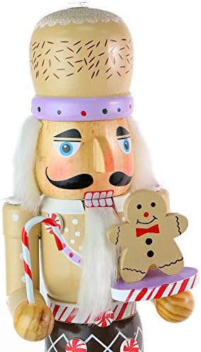 Gingerbread Chef Christmas Wooden Nutcracker - Xmas Figure Decoration 14"