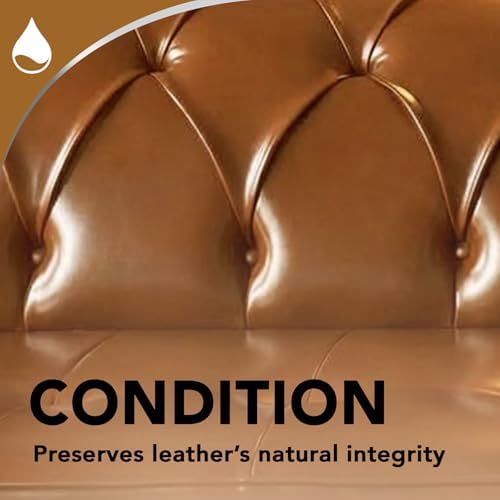 Weiman Leather Cleaner, Polish and Conditioner for Furniture, Car, Purses, Shoes, Boots and Couches- Micro Fiber Towel Included, 22oz