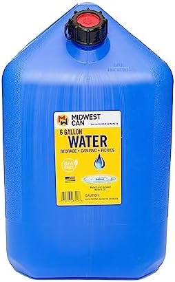 Midwest Can Company 6 Gal Blue Wtr Can 6700
