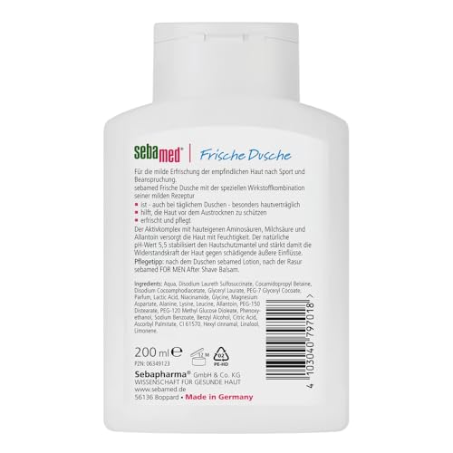 Fresh Bath & Shower Gel 200ml shower gel by Sebamed