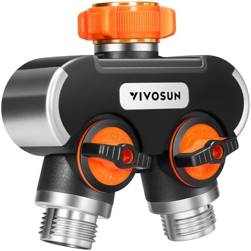 VIVOSUN Garden Hose Splitter 4 Way, Heavy Duty Water Hose Connector 3/4", Water Hose Manifold