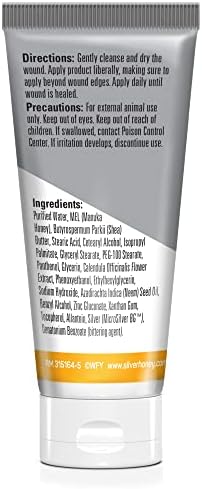 Silver Honey Rapid Wound Repair Ointment, 2 oz Tube