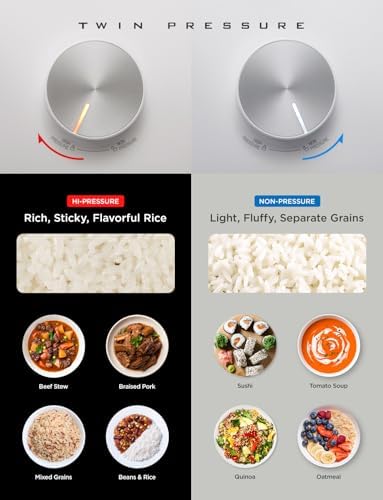 CUCKOO Twin Pressure Induction Rice Cooker, 20-Cup Cooked, CRP-LHTR1009FW